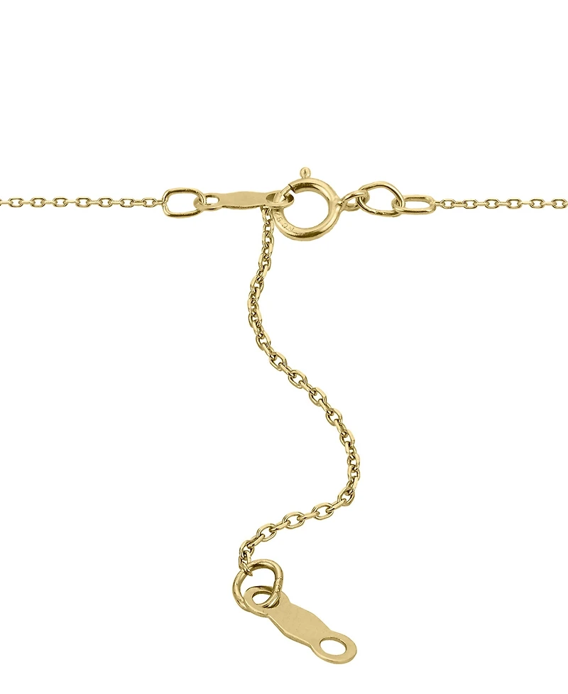Macy's Cultured Freshwater Pearl (4mm 9mm) Pendant Necklace in 10k Yellow Gold, 18" + 2" extender