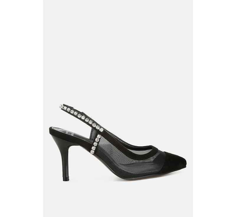 Yaga Stiletto Heel Slingback Sandals Women