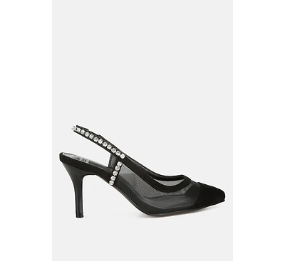 Yaga Stiletto Heel Slingback Sandals Women