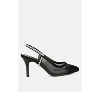 Yaga Stiletto Heel Slingback Sandals Women
