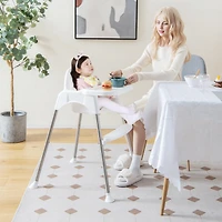 Gouun 4-in-1 Convertible Baby High Chair with Removable Double Tray