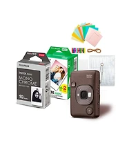 Fujifilm Instax Mini Liplay C Bronze Vn Ex D Us Color/B+W Film and Accessories Kit