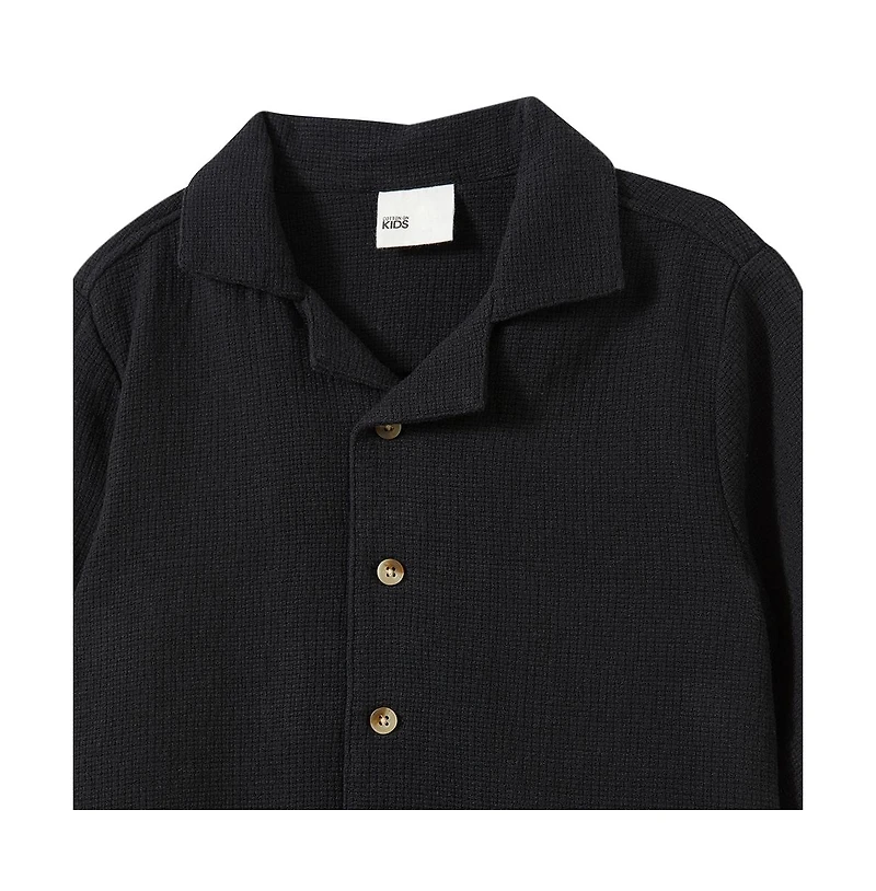 Cotton On Little Boys Cabana Short Sleeve Shirt