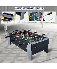 Sugift 4-in-1 Mini Multi Game Table, Combination Game Table, Childrens Combo Arcade Set with Pool Billiards, Hockey, Foosball and Table Tennis