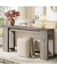 Tribesigns 70.9-Inch Extra Long Console Table, Farmhouse Wood Sofa Table Behind Couch for Living Room, Hallway, Entrance, Foyer