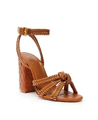Schutz Women's Kareena Woven Block Heel Sandals