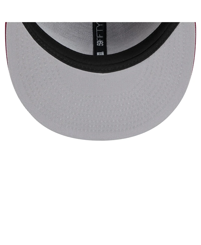 New Era Men's Burgundy Colorado Avalanche Core 59FIFTY Fitted Hat