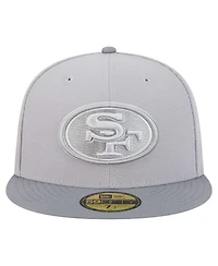 New Era Men's Gray/Graphite San Francisco 49ers Iron Cloud 59FIFTY Fitted Hat
