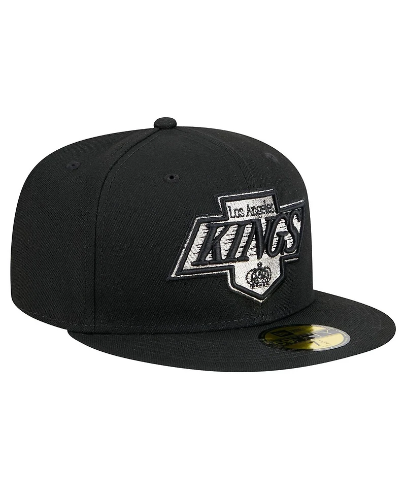 New Era Men's Black Los Angeles Kings Core 59FIFTY Fitted Hat