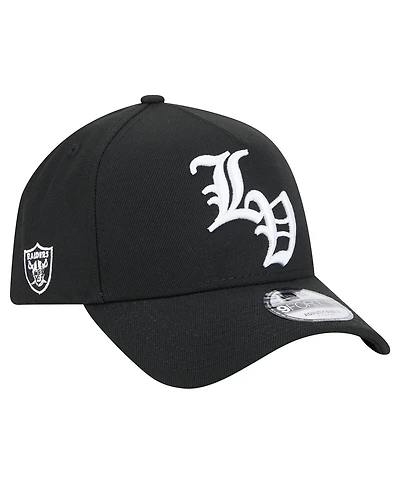 New Era Men's Black Las Vegas Raiders Mystic 9FORTY A-Frame Adjustable Hat