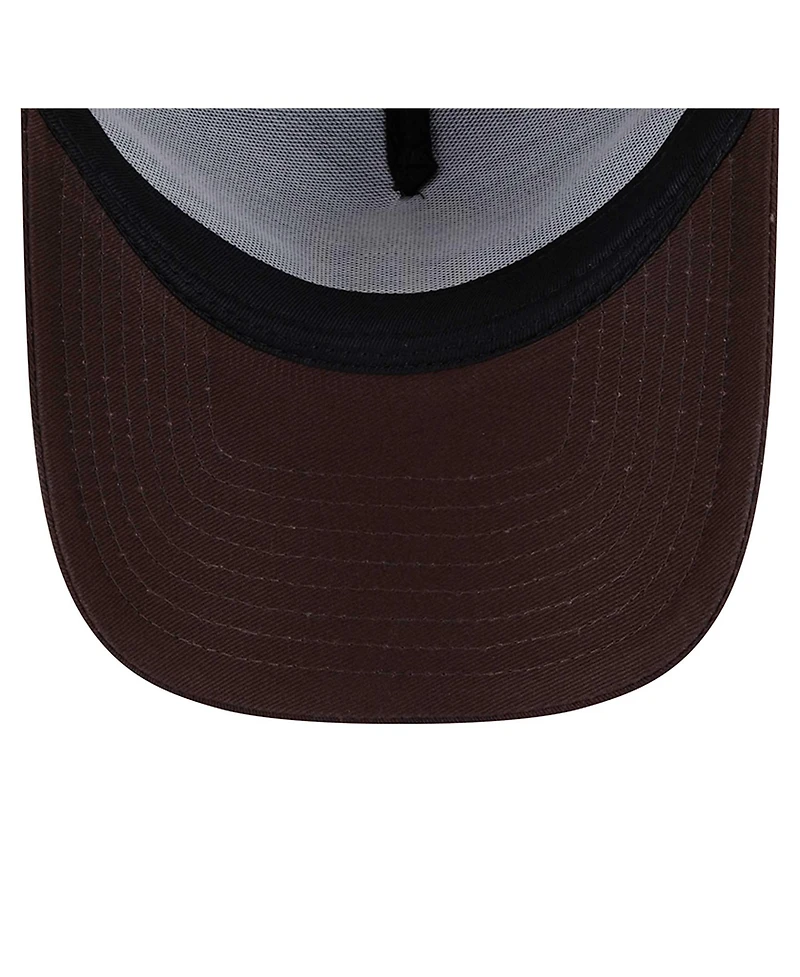 New Era Men's Brown San Diego Padres 9FORTY A-Frame Trucker Adjustable Hat