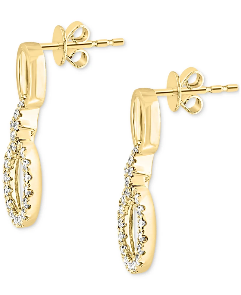 Diamond Drop Earrings (1/2 ct. t.w.) in 14k Yellow Gold
