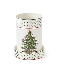 Spode Christmas Tree Polka Dot Wine Cooler & Coaster Set