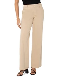 Liverpool Los Angeles Women's Kelsey Twill Wide-Leg Pants