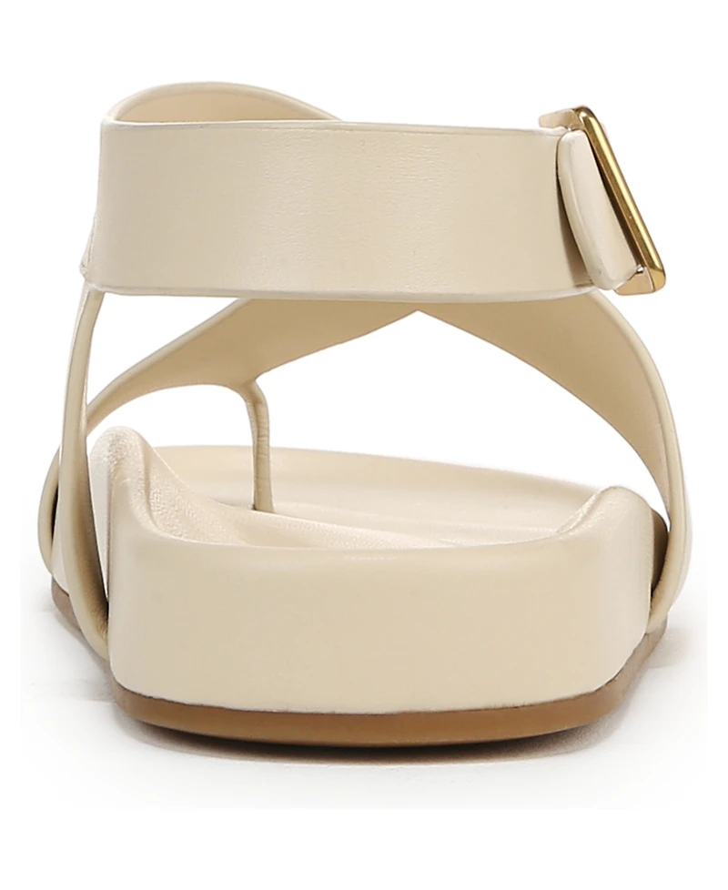 Franco Sarto Women's Blair Toe Loop Round Flat Sandals