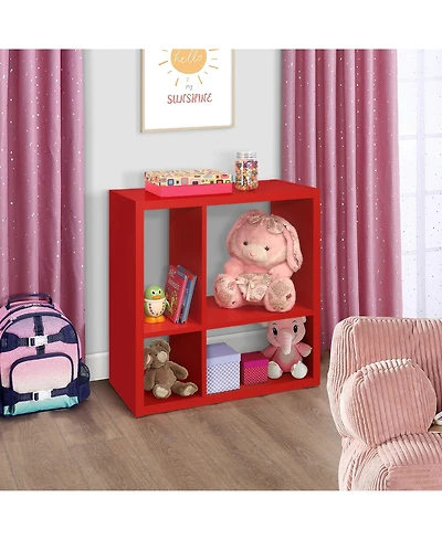 Kings Brand Furniture Katelyn 4-Cube Bookcase/Organizer