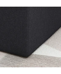 The Pop Home Square Upholstered Ottoman, Footrest for Living Room, Bedroom & Kids Playroom-The
