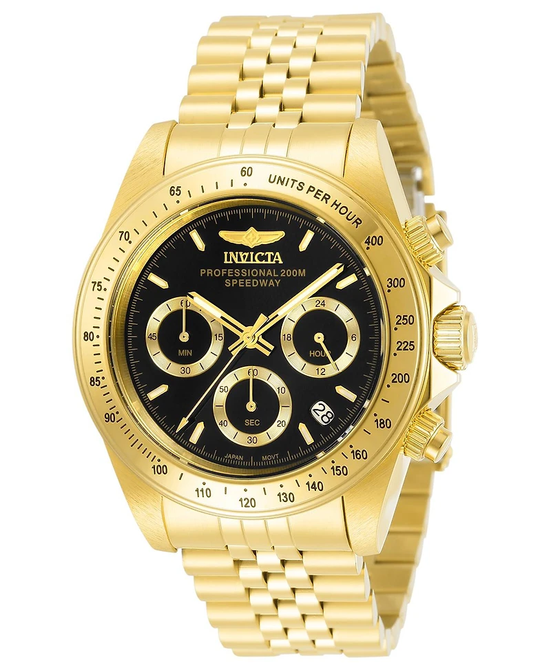 Invicta Men's 31001 Speedway Quartz Chronograph Black Dial Watch
