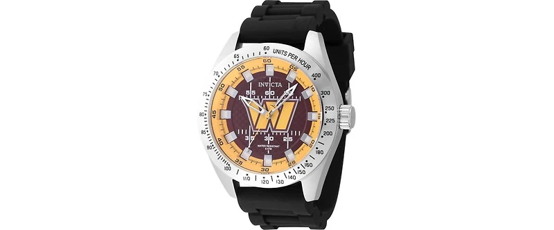 Invicta Men's 47866 Nfl Washington Commanders Quartz Multifunction Dark Red, Yellow Dial Watch