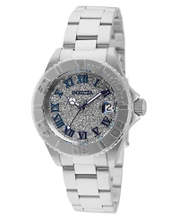 Invicta Women's 33360 Angel Quartz 3 Hand Silver Dial Watch