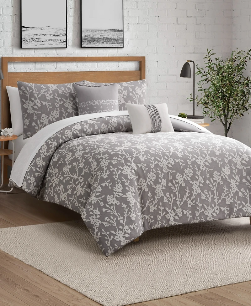 Lucky Brand Fiora Floral 5-Pc. Comforter Set, Full/Queen