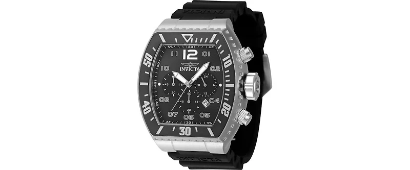 Invicta Men's 47282 Pro Diver Quartz Chronograph Black Dial Watch