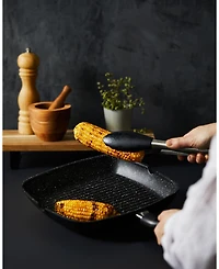 Cuisine::pro Stone 11"x11" Cast Aluminum Grill Pan