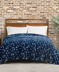 Lucky Brand Daisy Floral Cozy Plush Blanket, Twin/Twin Xl