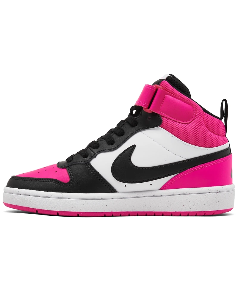 Nike Big Girls Court Borough Mid 2 Stay-Put Closure Casual Sneakers from Finish Line