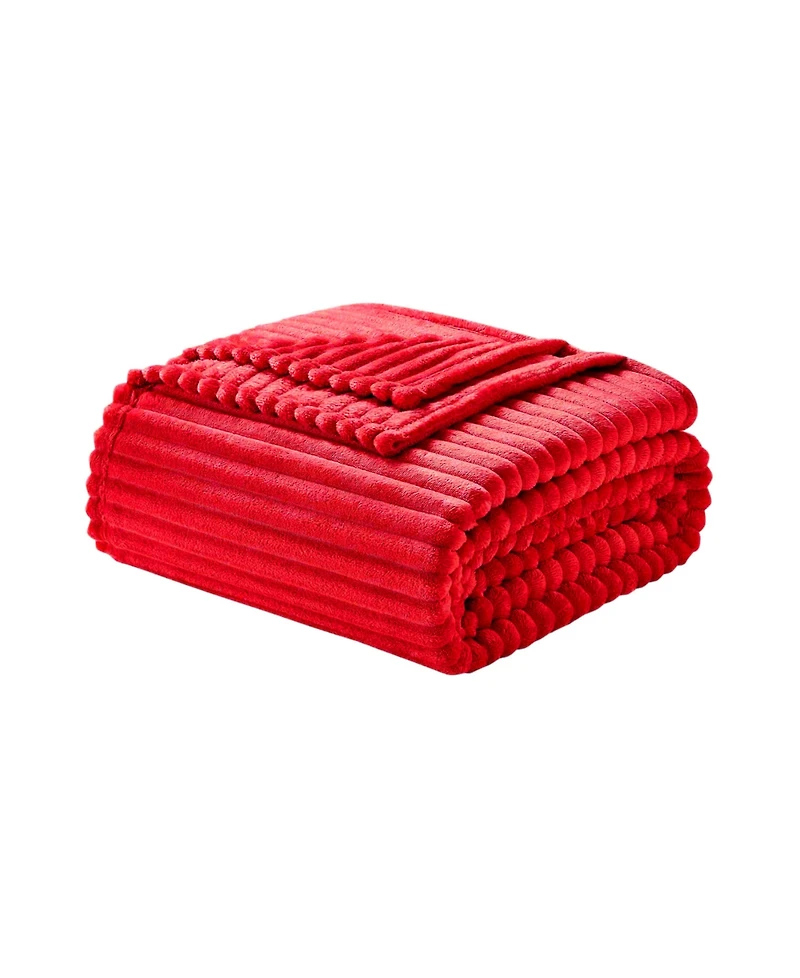 Nestl Cut Plush Lightweight Super Soft Luxury Bed Throw, 50" x 60"