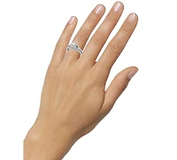 Diamond Squared Halo Bridal Set Ring (1 ct. t.w.) in 14k White Gold
