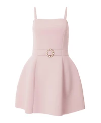 Quiz Women's Bonded Scuba Pearl Buckle Mini Dress