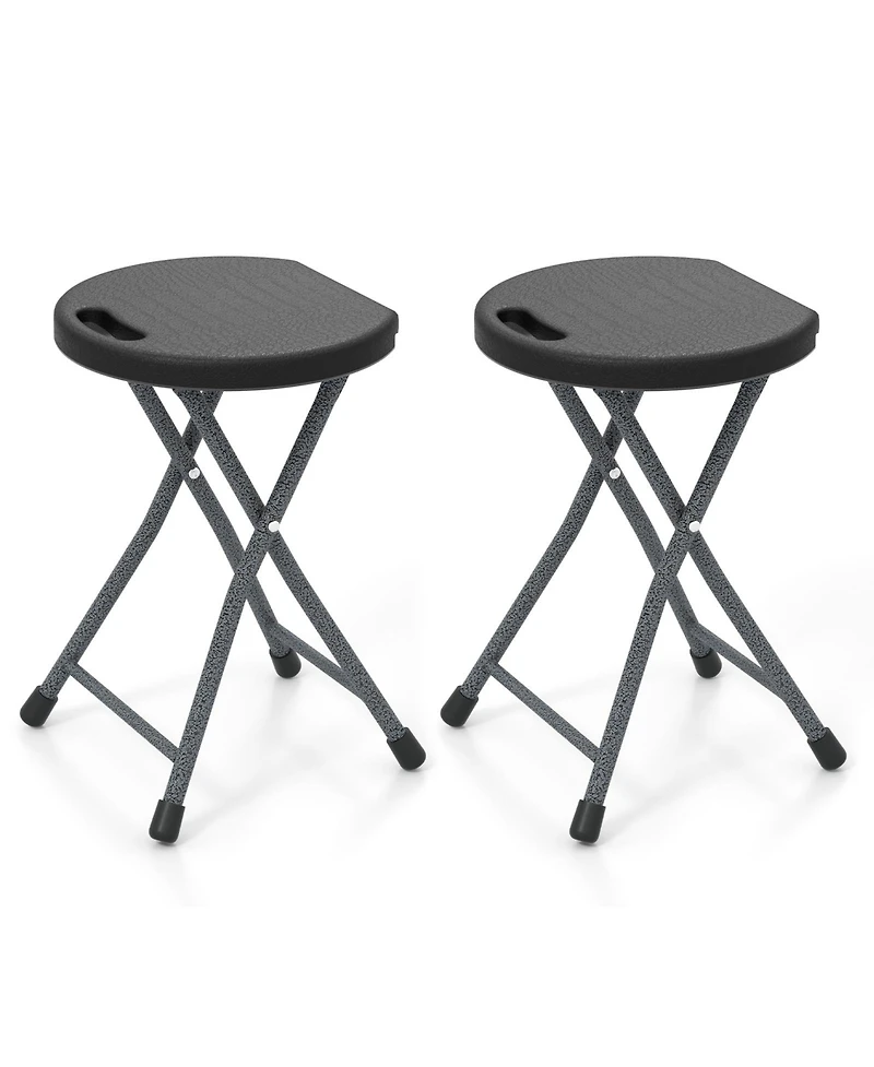 Gouun Folding Stool with Built-in Handle for Adults-2 Pieces