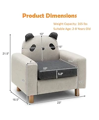 Gouun Kids Sofa with Armrest and Thick Cushion