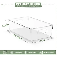 Sorbus 10 Pack Extra Large Clear Plastic Storage Bins with Handle