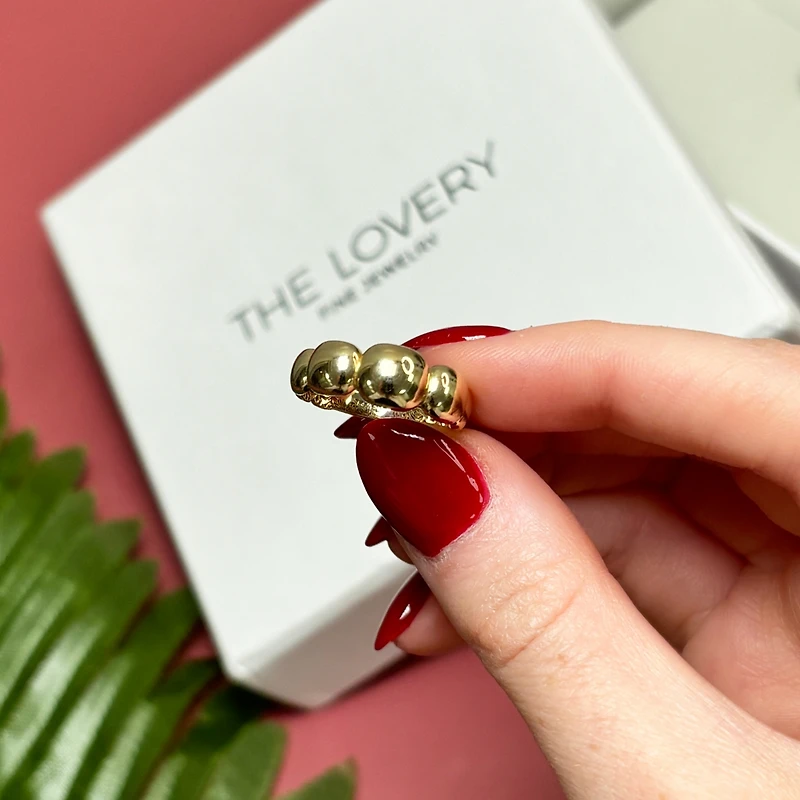 The Lovery Gold Bubble Ring 14K Gold