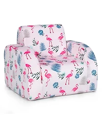 Gouun 3-in-1 Convertible Kid Sofa Bed Flip-Out Chair Lounger for Toddler