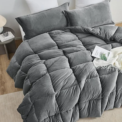 Fatter than Fat - Coma Inducer Comforter Set - Quiet Shade Gray , King