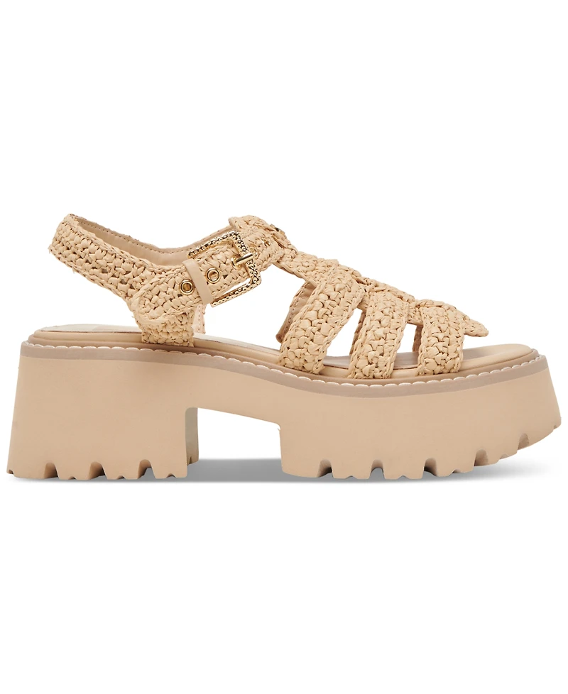 Dolce Vita Women's Latice Peep-Toe Fisherman Sandals