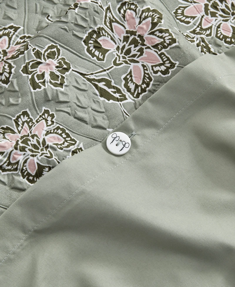 Jessica Simpson Botanical Embossed 2-Pc. Duvet Cover Set, Twin/Twin Xl