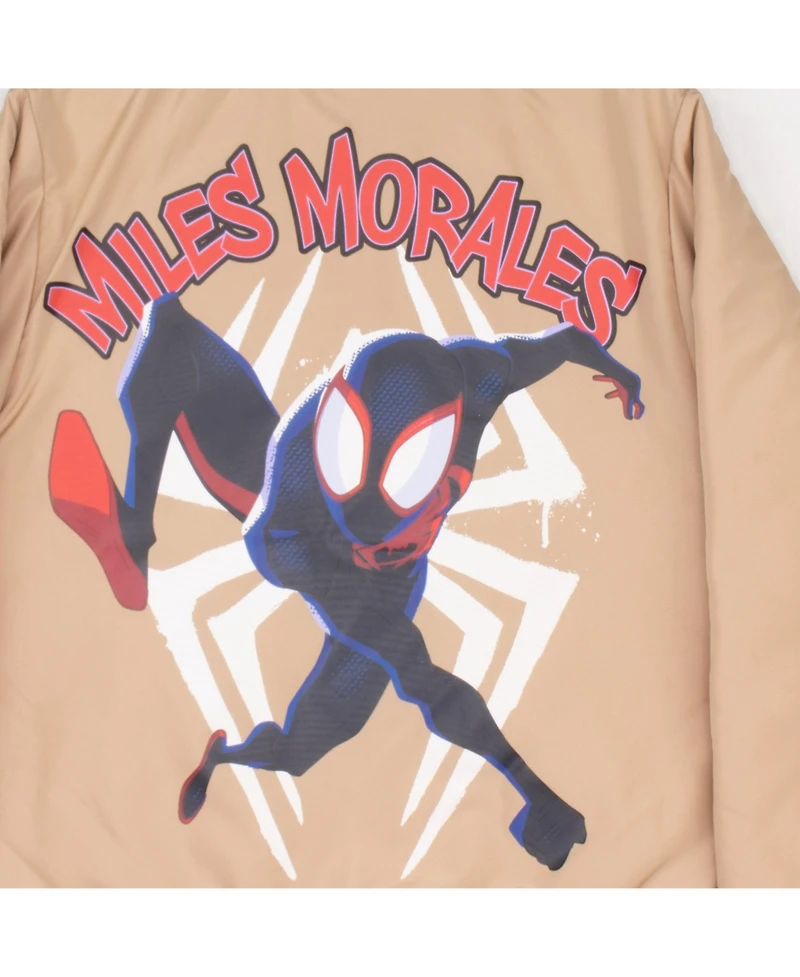 Marvel Boys Superheroes Bomber Jacket for Boys, Avengers, Spider-Man, Miles Morales, Spider Gwen