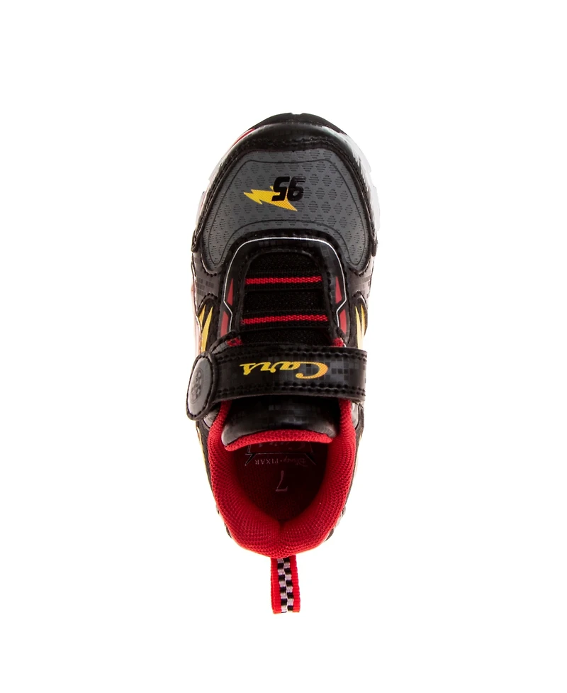Disney Toddler and Little Kids Pixar Cars Lightning McQueen Light Up Sneakers