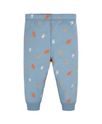 Gerber Toddler Boys Blue Leaves Sweatshirt & Pant Set