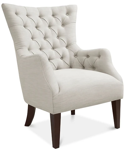 Madison Park Hannah Button Tufted Wing Accent Chair
