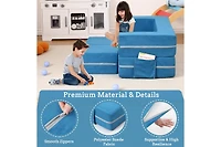 gaomon Kids Play Couch, 3Pcs Modular Kids Couch Toddler Couch for Playroom Bedroom Furniture
