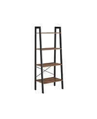 Slickblue 4-Tier Bookshelf Storage Rack, Shelves for Bathroom and Living Room Organization
