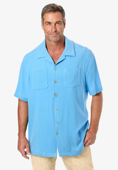 KingSize Big & Tall Gauze Camp Shirt
