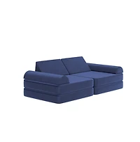 Emma+Oliver Conner Modular Play Couch For Kids With Convertible 6-Piece Design And Soft Foam Cushions