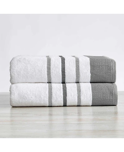 Linery & Co. Luxurious Cotton Decorative 2-Piece Bath Sheet Set