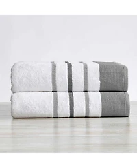 Linery & Co. Luxurious Cotton Decorative 2-Piece Bath Sheet Set